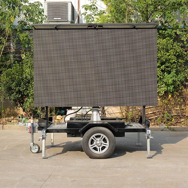 Full Color Commercial Advertising Outdoor Mobile Led Screen Trailer Advertising LED Display