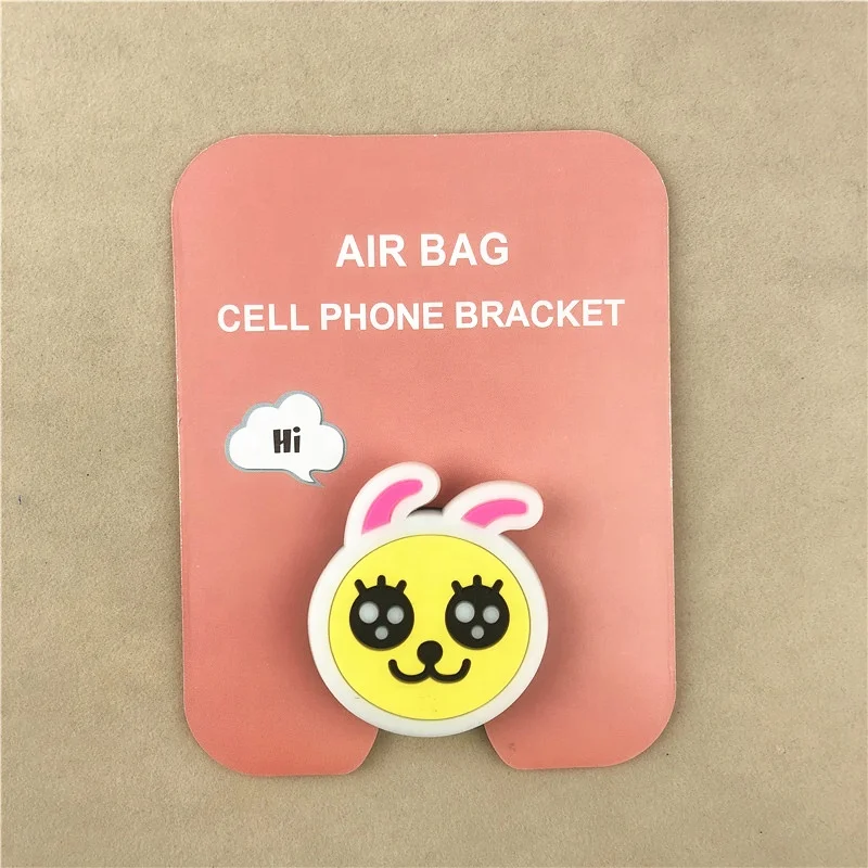 
Mobile Phone Accessories Custom Expandable Soft PVC Phone Socket Stand Holder 