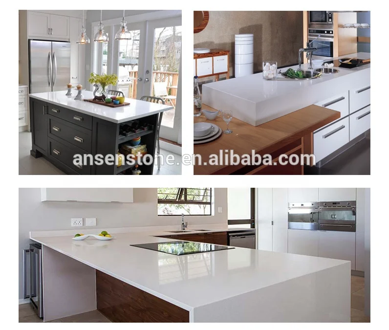 Vanilla White AS-105 Modern Style Raw Quartz Stone Slabs Table&Vanity Top Price