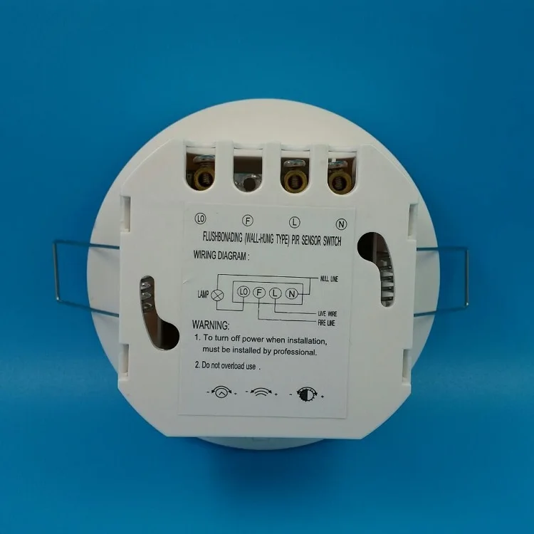 Flushbonding Ceiling PIR Sensor motion Switch adjustable sensitivity delay distance Intelligent timing switch AC220V