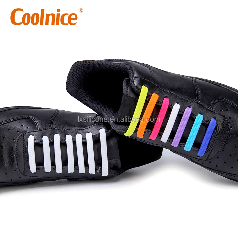 COOLNICE BRAND Custom Logo no Tie Shoelace for Stronger Adults
