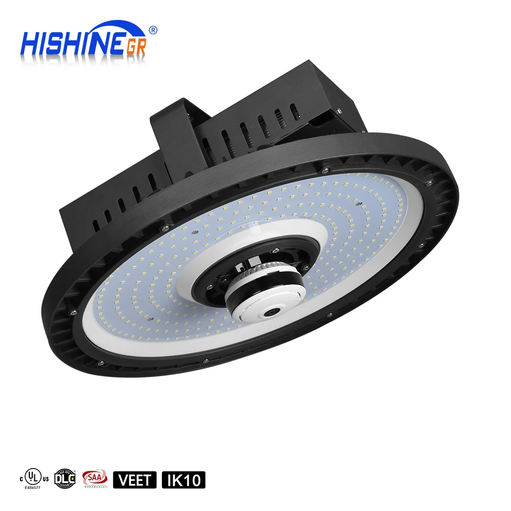 
2018 Hishine Lighting UL DLC Listed 150W 200W UFO High Bay Led Light 