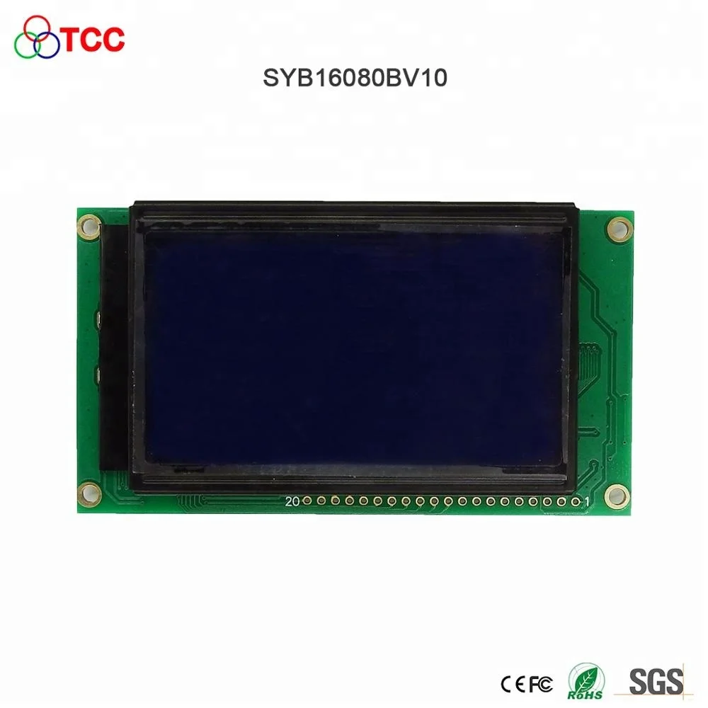 Customized 160x80(BV10)  graphic monochrome screen LC7981 Controller board lcd module which Can replace AG16080B