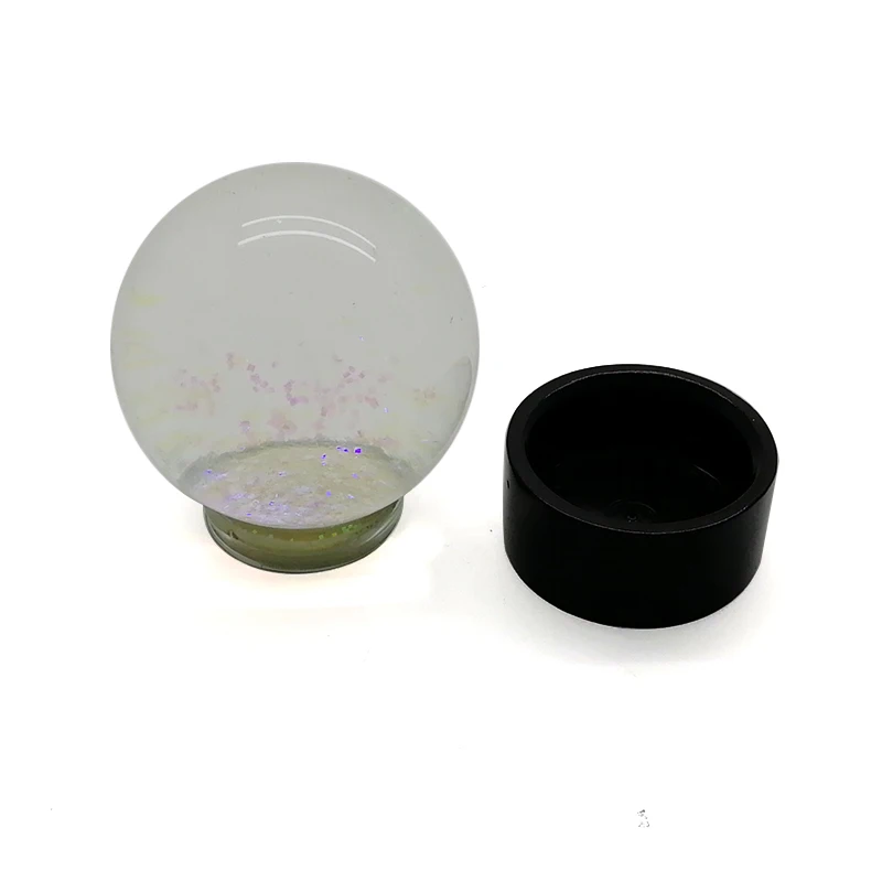 
Custom made cheap reisn/plastic diy empty snow globe kit 