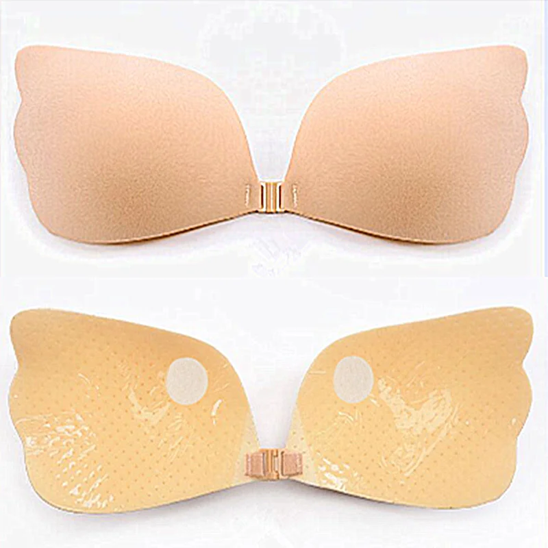 
Sexy Strapless Bra Self Adhesive Invisible Pushup Backless Silicone Bra 