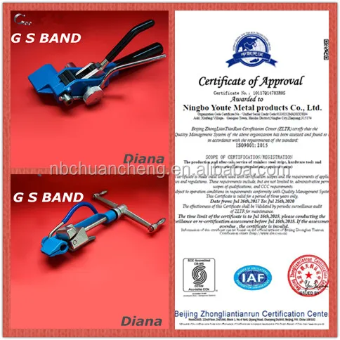 Hand-Operated Strap Tensioner For Steel Strapping Banding