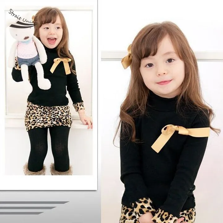 New Sweet Baby Girl s Wear Long Sleeve Leopard Print Costumes font b Fancy b font