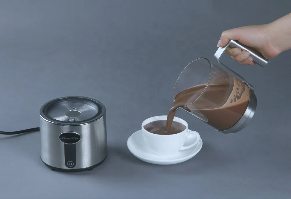 Kitchenware electric milk warmer frother with detachable jar