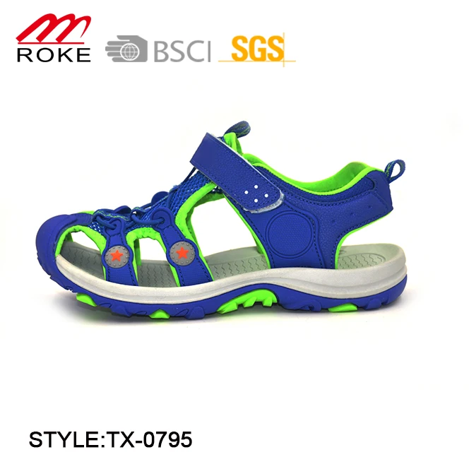 Closed Toe Children Athletic Beach Shoes Sports Sandals For Little Kid
