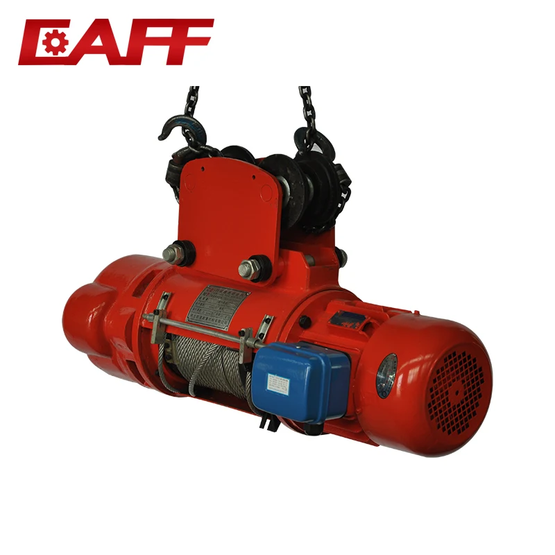 220V Mini Electric Hoist Winch/Cable Hoist with Electric Trolley