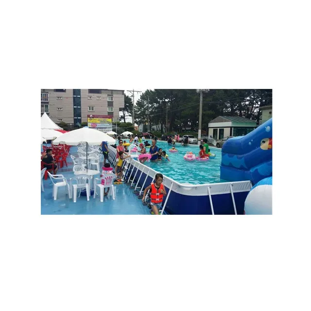 High Quality Portable Metal frame swimming pool round steel frame Pool for sale