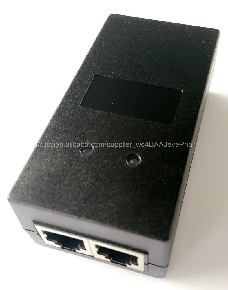 PoE инжектор гигабит 24Vdc 24W адаптер PoE пассивный сплиттер PoE для камеры CCTV / PoE коммутатор / IP-телефон