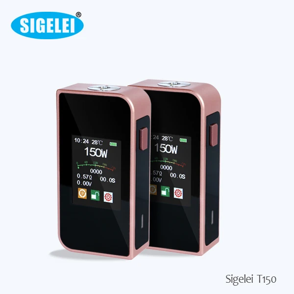 2016 первоначально 200 Вт тк коробка мод контроля температуры T150 Sigelei окно мод ecigs Сенсорный Экран