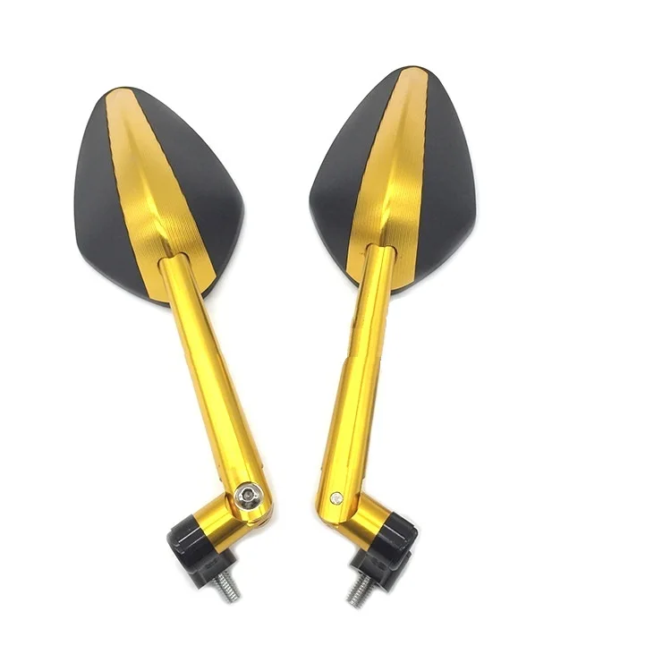 Профессиональные мотоциклетные детали Универсальный алюминиевый мотоциклетный бок Вид сзади Зеркало для мотоциклов