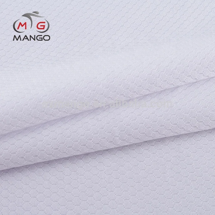 mesh clothing cycling 100% polyester interlock honeycomb polyester fabric
