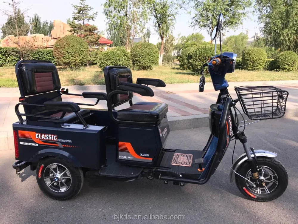 Лидер продаж, 3 трицикл трехколесный грузовой погрузчик 48В одиночный сиденья трехколесный велосипед Электрический трехколесный велосипед для людей с ограниченными возможностями и пожилыми людьми