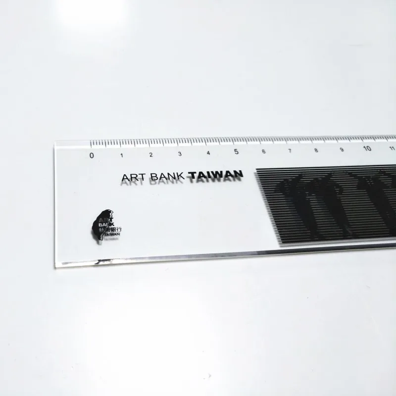 2D Printing Clear straight acrylic eyebrow sewing design ruler scale for school