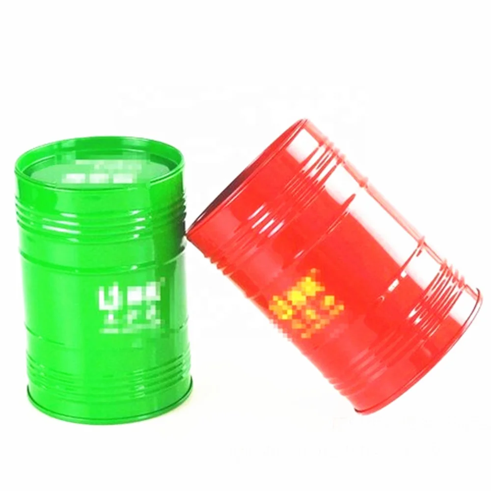 
Oil drum shape metal tin box barrel tin can for tea packing 