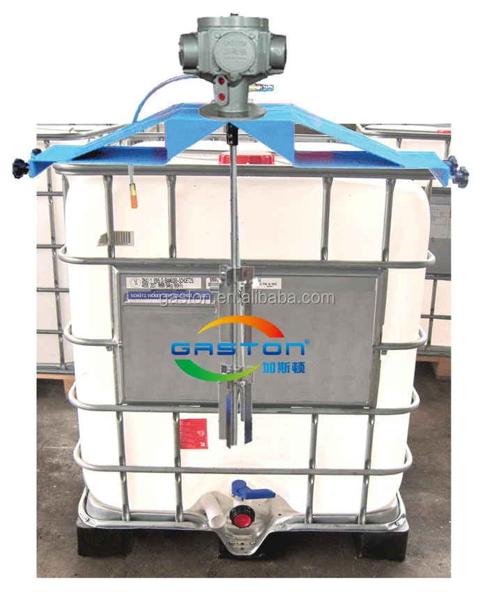
Best quality automatic ibc mixer Drum Agitator Industrial 250 Gallon 1000L IBC tank Agitator Air Paint Mixer 