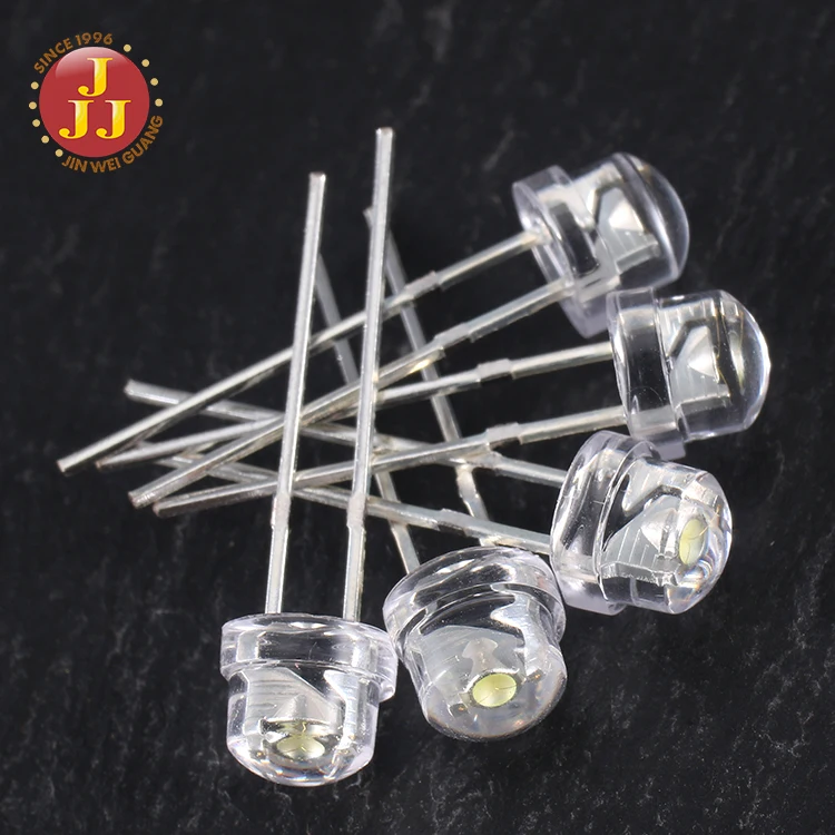Straw hat 5mm led diode red/yellow/blue/white/green/pink/violet color