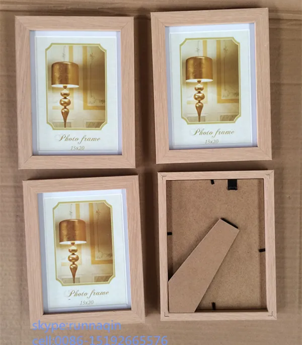 Wholesale oak wood eco friendly  wooden photo  frame MDF picture frame in 4x6 5x7 6x8x10x12x16