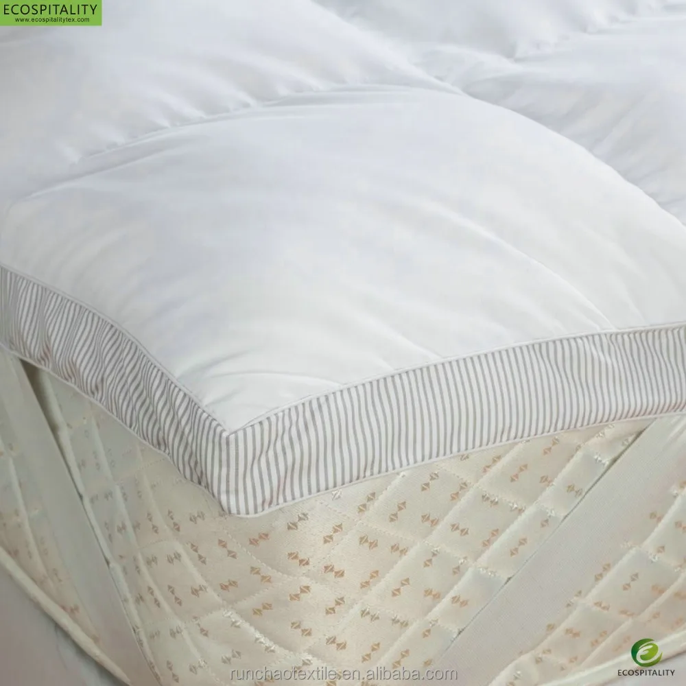 Fitted Hotel Mattress Pad with Elastic Band in Guangzhou Factory