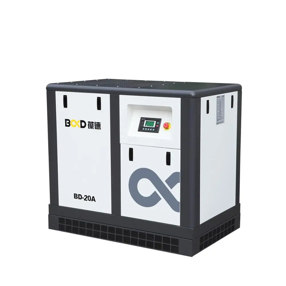 15KW BD-20A трехфазный 50 Гц/60 Гц винтовый привод ремням воздушный компрессор сделанный в Китае для выдувного формования