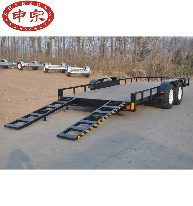 3.5 ton trailer axle brake kit tandem axle car carring trailer with ramp