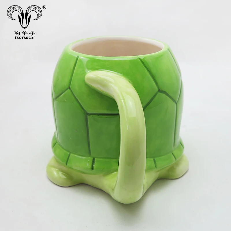 3D creative  animal Green Turtle water mug for gift