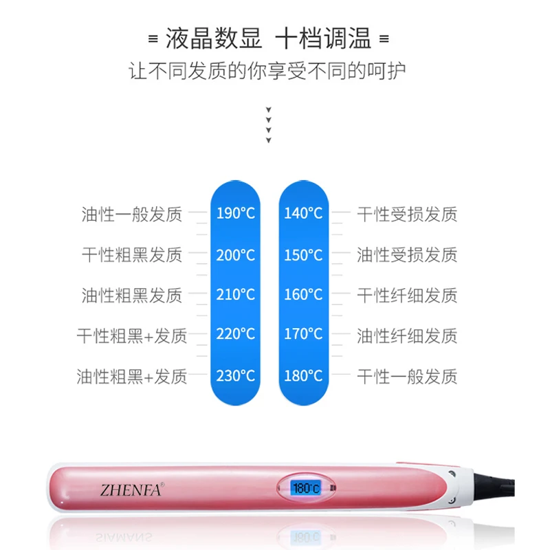 2018 Professional hair straightener and curler hair iron ZF-9915