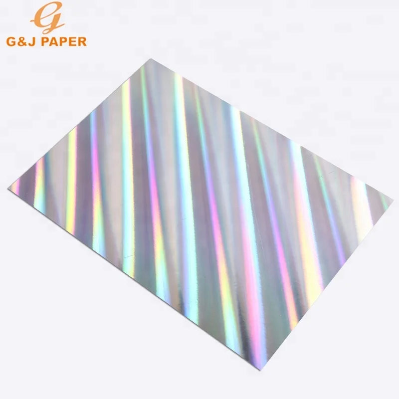
Holographic Silver Foil Paper Sheet or Roll for Packaging 
