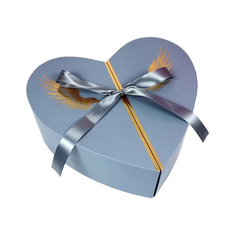 Luxury Custom logo printed gift cardboard doll packaging  Heart Shape box