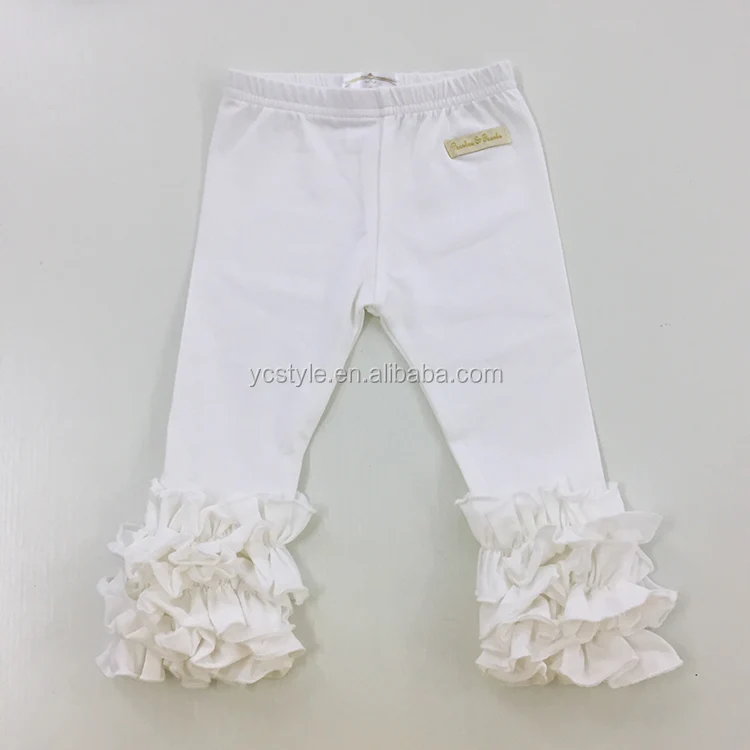 American apparel sew sessy icing ruffle legging pants for little girl