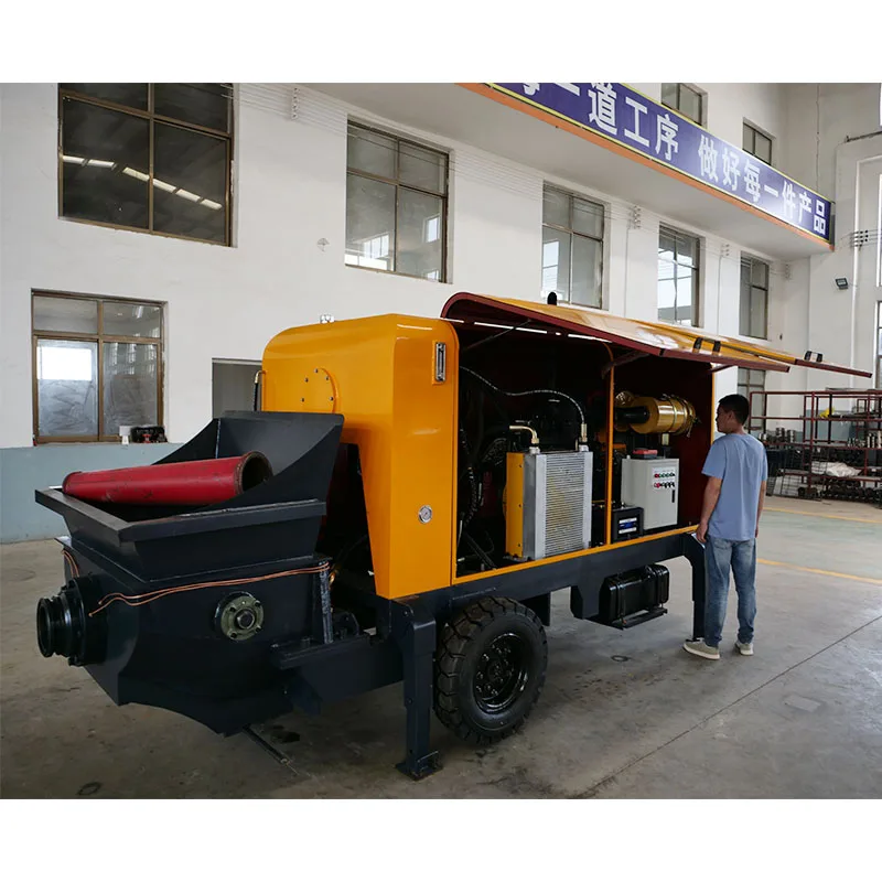 40m3/h Diesel trailer mounted concrete pump machine equipment