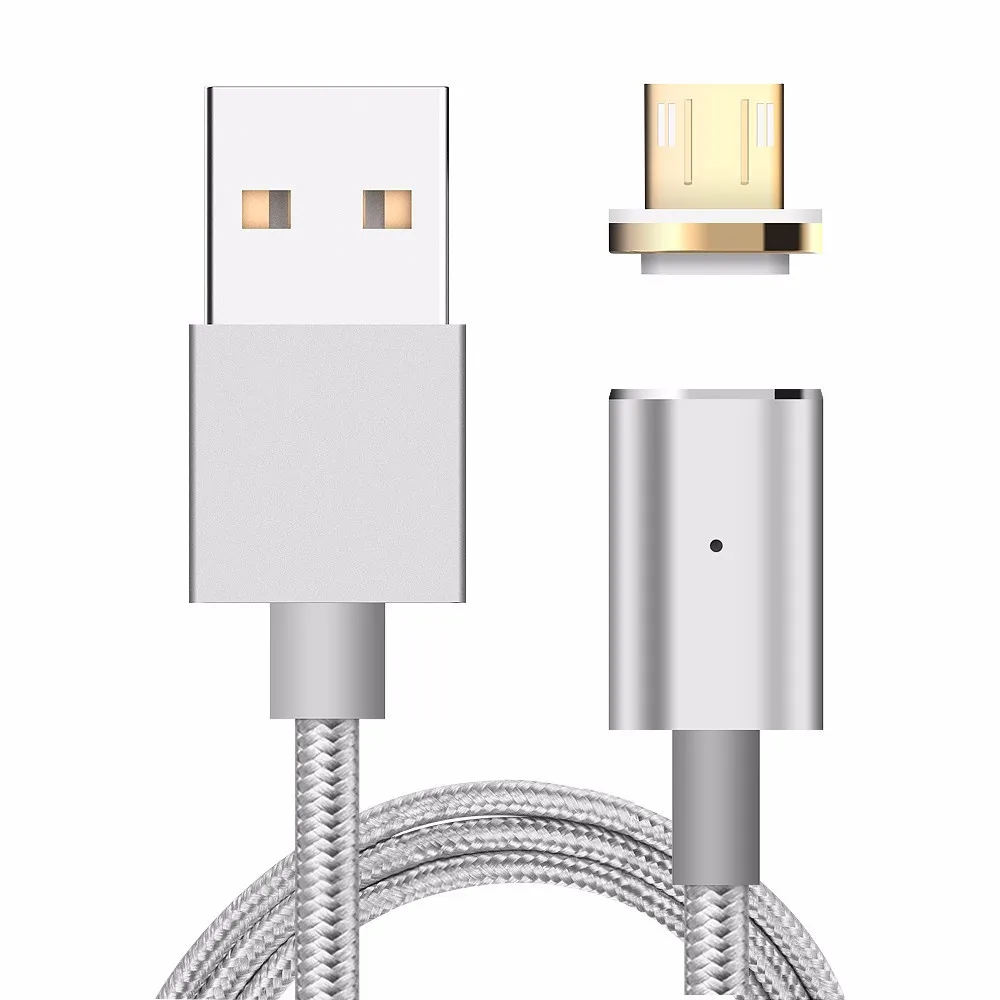 Micro USB Плетеный Зарядный Кабель Магнитная Зарядное Устройство Для Android