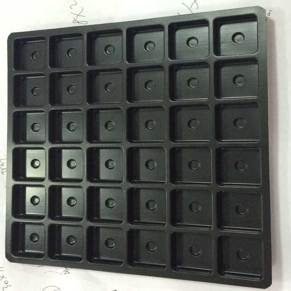 
customized thermoforming tray for chocolate packaging 