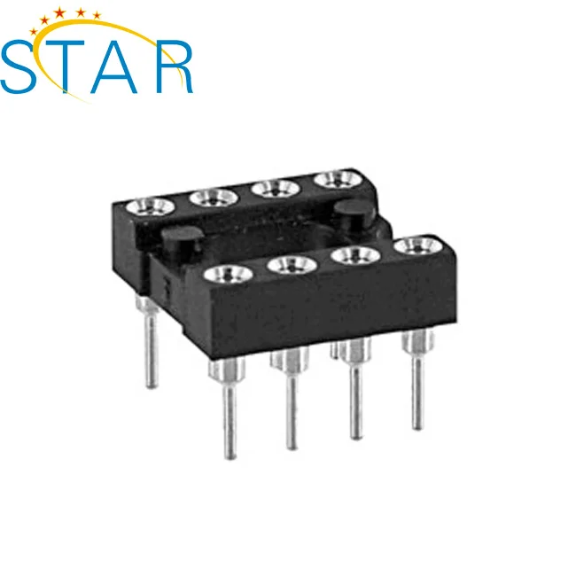 Заводская поставка SMT 2 54 мм шаг 8 контактов Dip Круглый контактный разъем IC Pcb