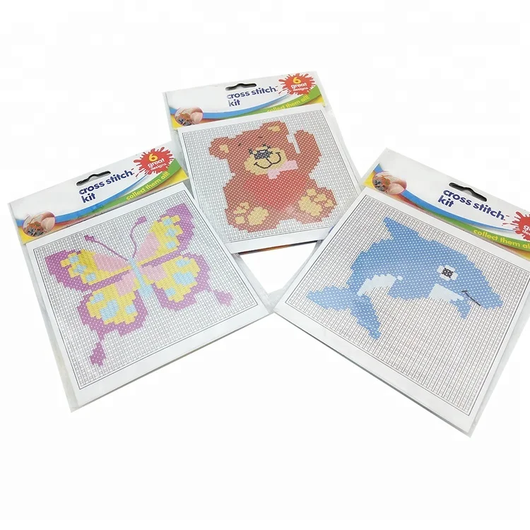 Hot Sale Promotional Craft Set Children DIY Set Cross Stitch Kit
