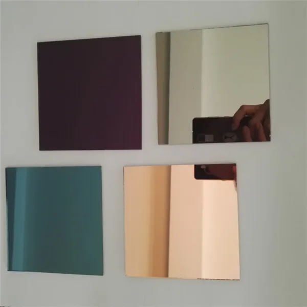 1-2mm High Quality Decorative Tinted and Clear Colored Glass Mirror , Coloured Float Mirror Glass, Colored Float Mirror