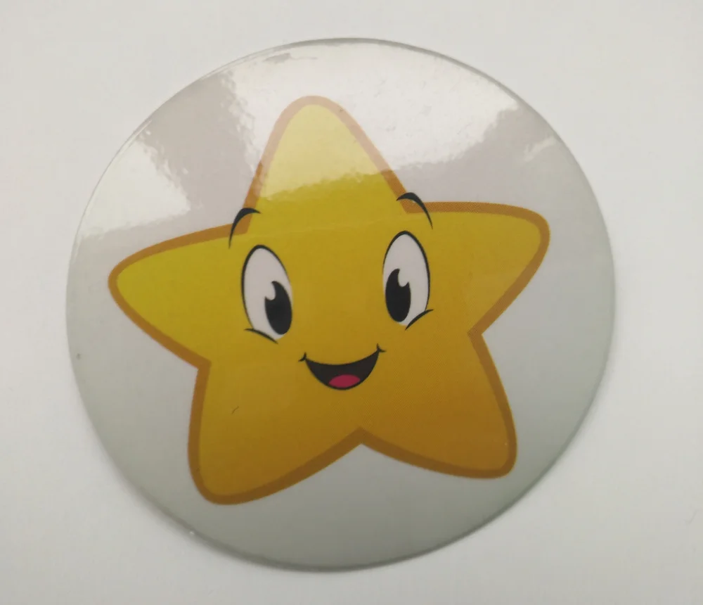 
custom printing temperature sensitive color changing sticker 