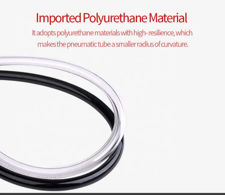 Manufacturers High Quality 10mm 6.5mm Food Grade Pneumatic Air Hose Tubing Polyurethane