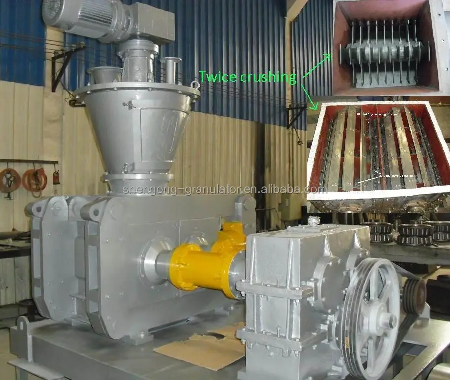 Manufacturer fertilizer / mineral powder/ chemical powder compaction roller pressure machine