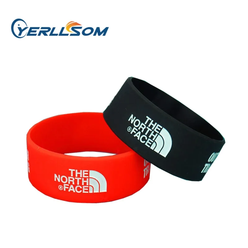 YERLLSOM Custom made  1inch Printed silicone wristbands Personal bracelets No Minimum