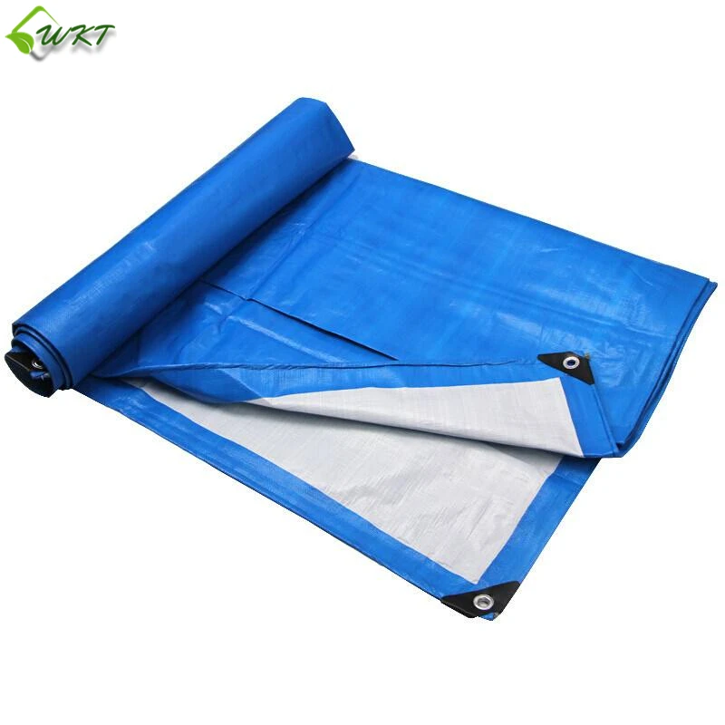 
Plastic Laminated blue white stripe pe tarpaulin rolls vietnam 