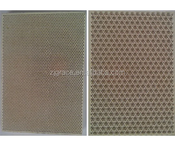 Honeycomb infrared ceramic part heating hot plate