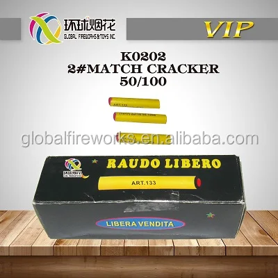 K0202 2#Match Cracker 1.4G Fireworks Fuegos Artificiales Outdoor High Quality Wholesale Loud Firecrackers From Chinese Liuyang