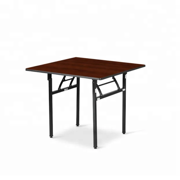 Restaurant Dinning Room Banquet  Wooden Top Folding Square  Table