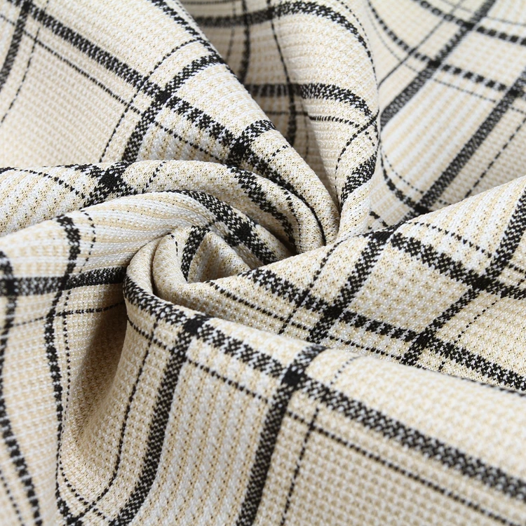 
New arrivals knitting ladies winter coats dacron jacquard shirt fabric price 