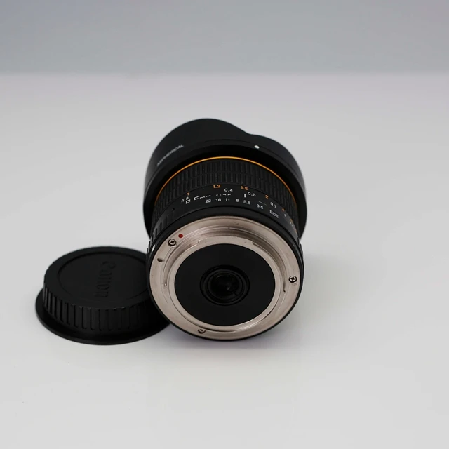 Black Super-wide 180 Degree Diagonal Angle Lens For Nikon Canon 8mm F3.5 Fisheye Lens