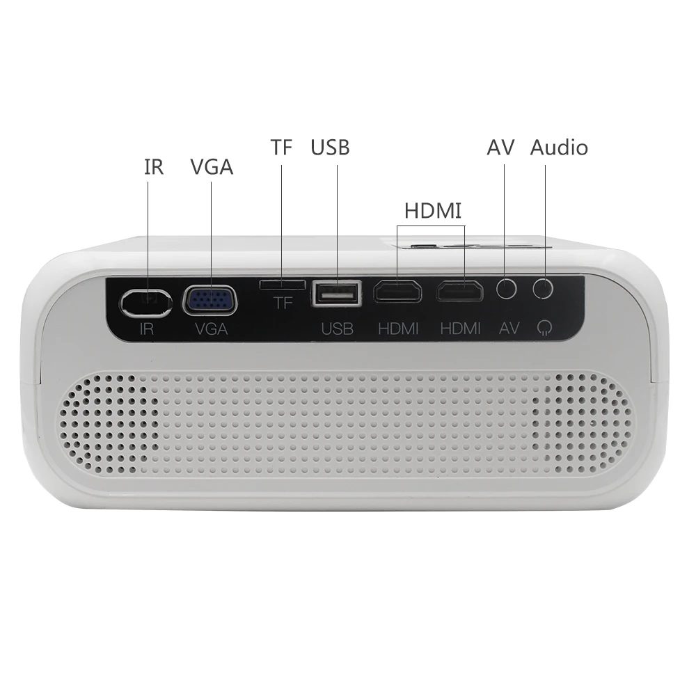 Newest 720P LED HD Projector Video Proyector, 170' and 1080P Support Compatible with Fire TV Stick projector